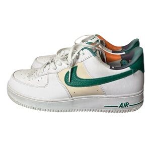 Nike Air Force 1 07 Low LV8 EMB White Malachite Sneakers Athletic Shoes